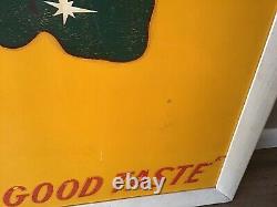 COCA-COLA COKE 1950s WOOD TRUCK PANEL SIGN SODA BOTTLE CAP SPRITE BOY