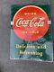 COCA COLA COKE VTG 1930s metal sign DELICIOUS AND REFRESHING DRINK 27.25x19.5 B