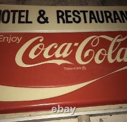 COCA COLA Coke SIGN Restaurant Lights Original DOUBLE SIDE Retail Vintage