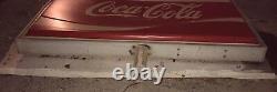 COCA COLA Coke SIGN Restaurant Lights Original DOUBLE SIDE Retail Vintage