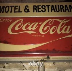 COCA COLA Coke SIGN Restaurant Lights Original DOUBLE SIDE Retail Vintage