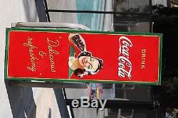 COCA COLA Large Metal Sign 1942 Vintage Advertising Sign Amazing! 54 x 19 in
