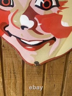 COCA COLA SPRITE BOY PORCELAIN ENAMEL SIGN 23 X 31 Inches