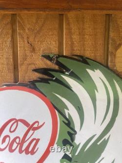 COCA COLA SPRITE BOY PORCELAIN ENAMEL SIGN 23 X 31 Inches