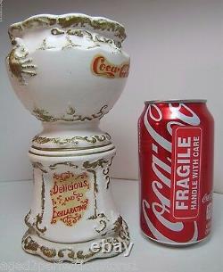 COCA-COLA SYRUP URN Small Vintage Ceramic Decorative COKE Soda Sign Advertising