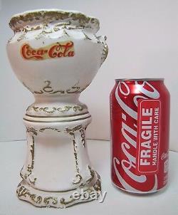COCA-COLA SYRUP URN Small Vintage Ceramic Decorative COKE Soda Sign Advertising