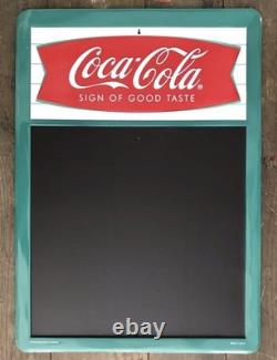 COCA-COLA Sign of Good Taste Metal Chalkboard Soda Sign, 28 x 20