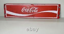 COCA-COLA Vintage METAL Advertising SIGN 23 1/2W X 6T