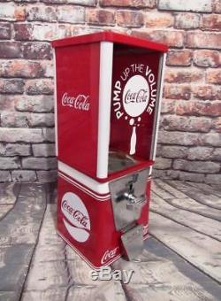 COCA COLA vintage gumball machine coin op M&M dispenser coke soda memorabilia