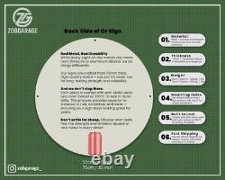 COCA-COLA x MICKEY MOUSE Vintage Heavy Metal Sign (XL 19.7 / 50 cm)