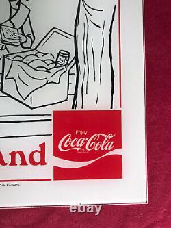 COKE FOOD GO TOGETHER SIGN 1973 AUTHENTIC Trade Show NOS Coca-Cola 15 X 15 Rare