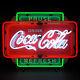 COKE PAUSE AND REFRESH NEON SIGN coca-cola soft drink beautiful green and red