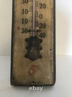C. 1905 Vintage Coca Cola Wood Thermometer