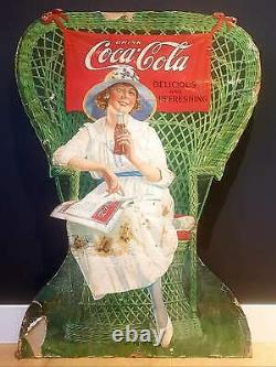 C. 1919 Coca Cola Cardboard Advertising Sign