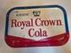 C. 1950s Original Vintage Enjoy Royal Crown Cola Sign Metal RC Cola Soda Coke