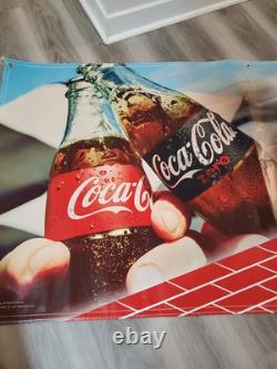 C. 2017 Indy 500 Banner Sign Indianapolis Motor Speedway Coca Cola Coke RARE! IMS