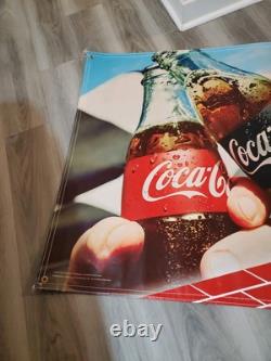 C. 2017 Indy 500 Banner Sign Indianapolis Motor Speedway Coca Cola Coke RARE! IMS