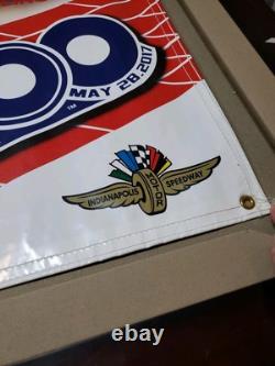 C. 2017 Indy 500 Banner Sign Indianapolis Motor Speedway Coca Cola Coke RARE! IMS