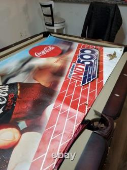 C. 2017 Indy 500 Banner Sign Indianapolis Motor Speedway Coca Cola Coke RARE! IMS
