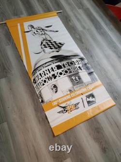 C. 2017 Indy 500 Banner Sign Indianapolis Motor Speedway Coca Cola Coke RARE! IMS