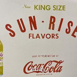 Cardboard Poster Display Sun-rise Beverage With Coca Cola Graphic Rare