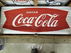 CocaCola SSP Sled Sign NOS Porcelain