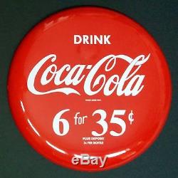 Coca-Cola 16 Button Porcelain Mint state Sign