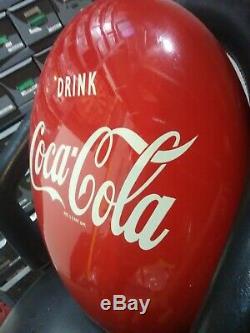 Coca Cola 16 Round Button Porcelain Sign