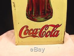 Coca Cola 1910s/20s Scarce Tin Over Cardboard Sign