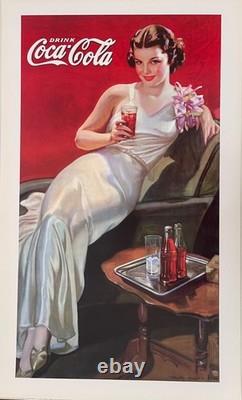 Coca Cola, 1935, Vintage Advertisement Official, Licensed 1996 Art Print
