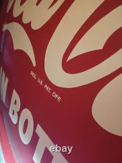 Coca-Cola 1945 Vintage Button Sign Original 36 inch