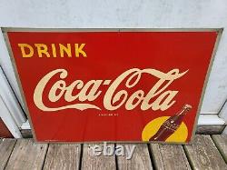 Coca Cola 1948 Coke Fountain Metal Tin Sign Soda Pop Gas Station General Store