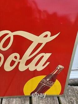 Coca Cola 1948 Coke Fountain Metal Tin Sign Soda Pop Gas Station General Store