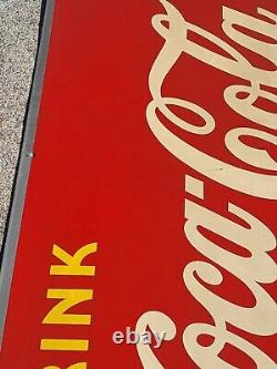 Coca Cola 1948 Coke Fountain Metal Tin Sign Soda Pop Gas Station General Store