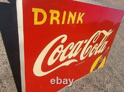 Coca Cola 1948 Coke Fountain Metal Tin Sign Soda Pop Gas Station General Store