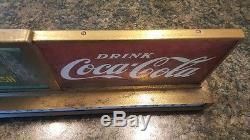Coca Cola 1950's era lighted waterfall countertop sign
