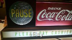 Coca Cola 1950s motion light up sign