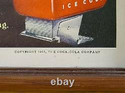 Coca Cola 1951 United States Marine Advertisement Rare Custom Frame