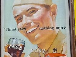 Coca Cola 1951 United States Marine Advertisement Rare Custom Frame