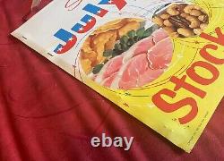 Coca-Cola 1957 Sun-Brella July 4th Carton Rack Card Stock Sign