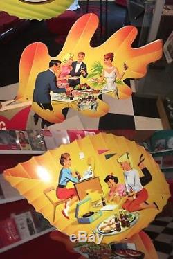 Coca Cola 1960s Pumpkin Tree Display Cardboard Die Cut 3-D Red Wing Minn Rare