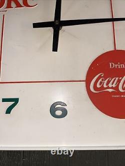 Coca Cola 1970's Things Go Better With Coke Plastic Electric Wall Clock Works