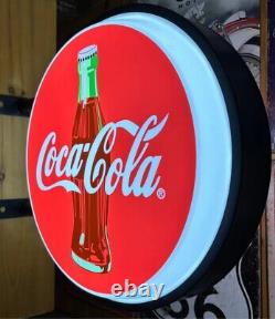 Coca-Cola 20 Two Sided Fixed Flange Sign