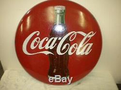 Coca Cola 24 Porcelain Button Sign