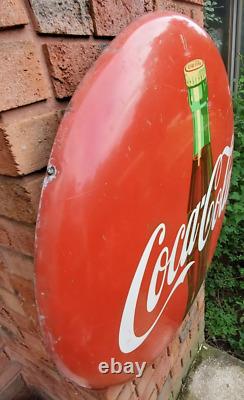 Coca Cola 36 Button With Bottle Original Collectible Advertising