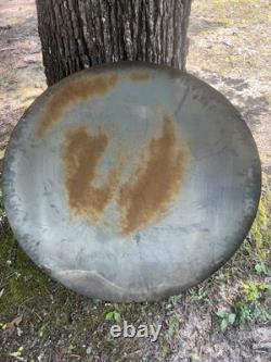Coca Cola 36 Inch Button Painted Metal Sign AM 128 Dot 1958