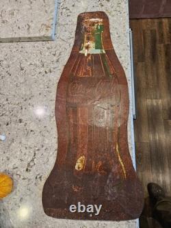 Coca-Cola 39 Bottle Sign Vintage Tin Metal Coke Advertising Display
