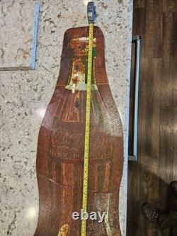 Coca-Cola 39 Bottle Sign Vintage Tin Metal Coke Advertising Display