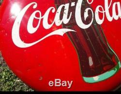 Coca Cola 48 Inch Coke Bottle Button Sign