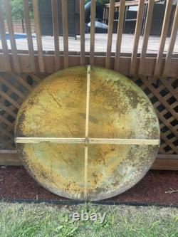 Coca Cola 4 Foot Metal LARGEST button sign Gas Station Coke 1950s Americana